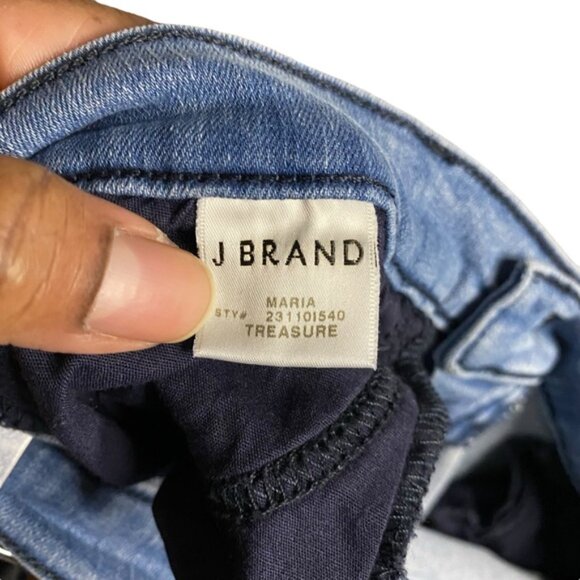 J Brand Women's Light Wash Maria High Waisted Skinny Denim Jeans - Picture 6 of 8
